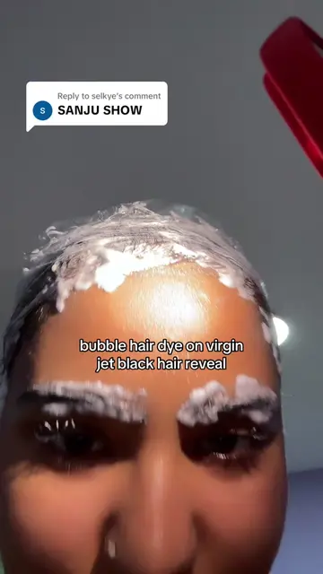 Replying to @selkye my brows tho :( #bubbledye #virginhair #bixiecut #hairtransf