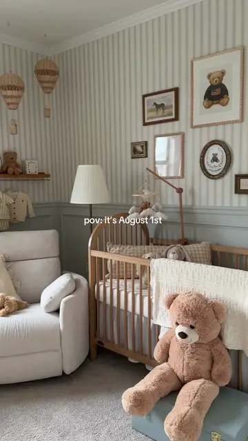 A little August-inspired refresh for our baby boy’s room✨🌻#babyroom #babynurser