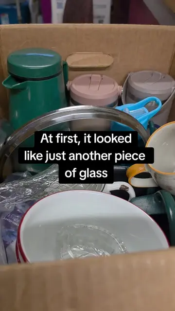A small crystal piece hiding in a box full of kitchenware turned out to be much 