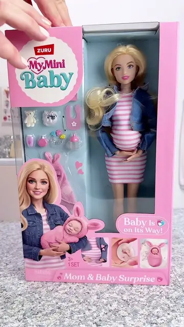 #ad Unboxing My Mini Baby - Mom & Baby Surprise. Her belly comes OFF and there’s
