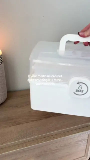 This organizer has three sliding tiers, so you can actually see everything inste