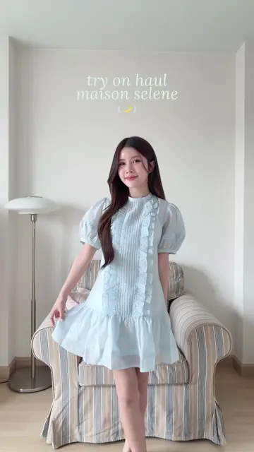 Try on haul ชุดมินิเดรสแบรนด์ maison selene ทุกสี! 🌙💌✨ @Maison Selene #Selene 