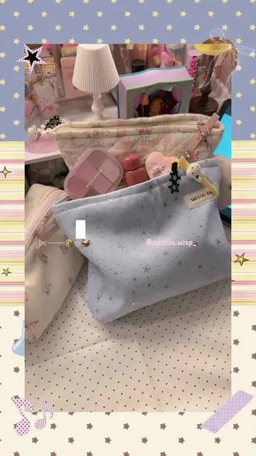 |Soft unboxing⋆˚🍰| Makeup Pouch . Ib tui để có em pouch xinh iu đa zi năng này 