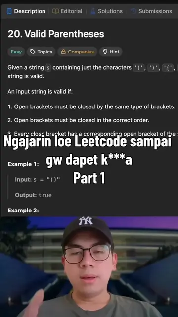 Leetcode 20 Valid Parentheses  #leetcode #coding