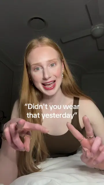 If the clothes aren’t dirty or smelly, I’ll rewear it !! #rant #relatable #girlh