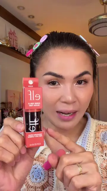 Yay, ganda ng pagdefused niya sa lips 👌 #elfliptint #elf #trendingliptint #cosm