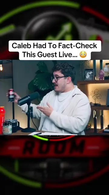 Caleb Had To Fact-Check This Guest Live... 😳 #fyp #calebhammer #financialaudit 