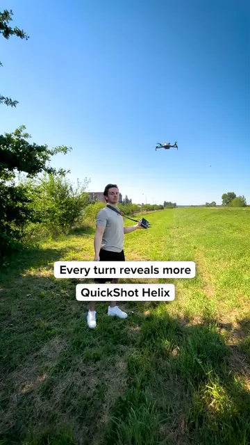 Every rotation reveals a new angle. The QuickShot Helix combines a smooth spiral
