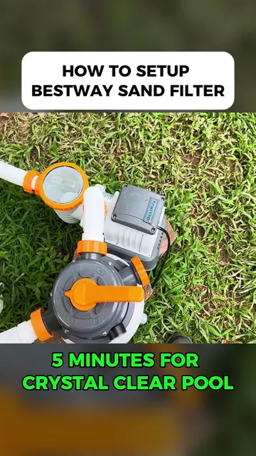 How to Backwash & Rinse Your Bestway Sand Filter. #PoolFilter #WaterFilterSystem