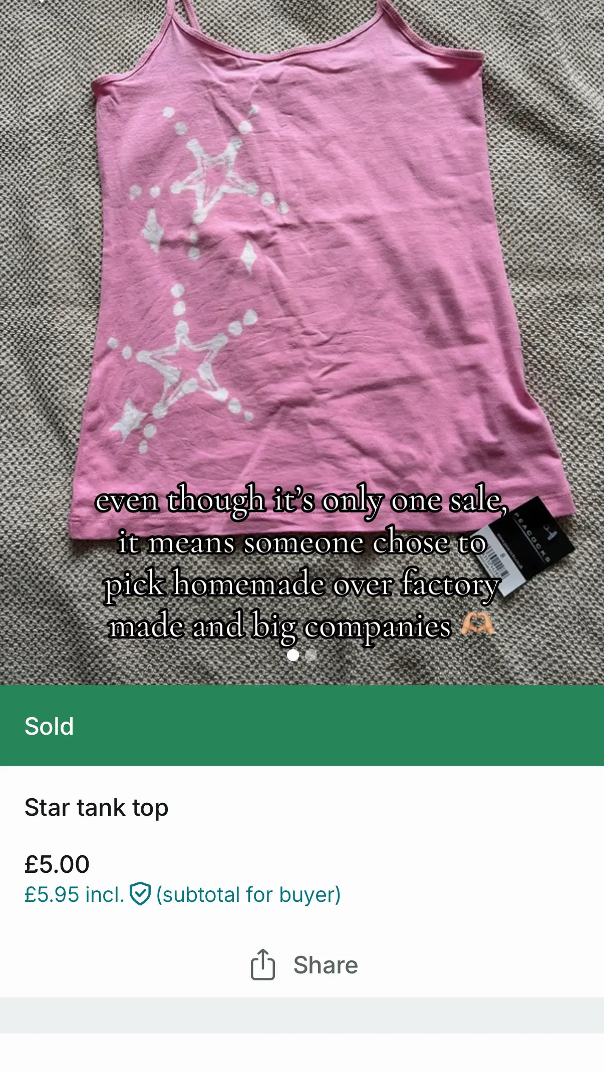 even though it’s only 1 sale it’s 1 sale more then before, so grateful for the c