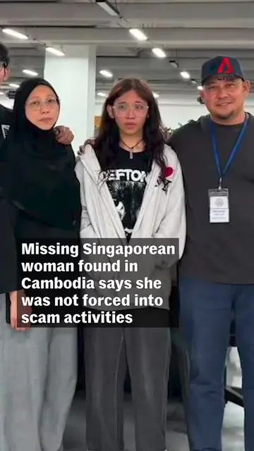 A 20-year-old Singaporean woman who was found safe in Cambodia after she was rep