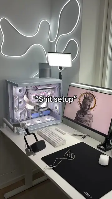 People be talking bare shi about my setup for no reason #techtok #pcsetup #custo