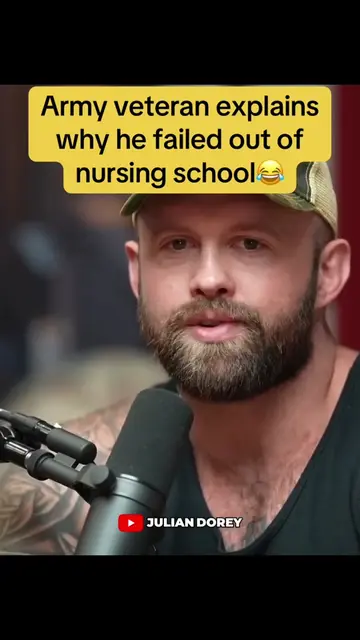 Army veteran explains why he failed out of nursing school after leaving the mili