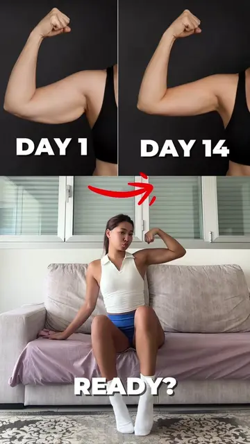 SLIM ARMS WORKOUT 💪🔥 #workoutfromhome #lazyworkout #tipsforgirls #lazygirlwork