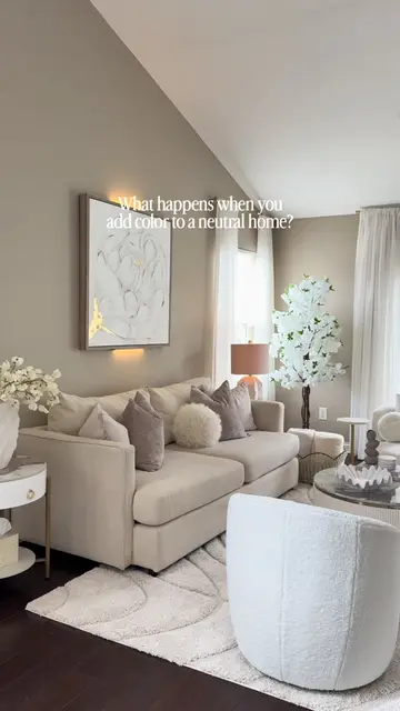 Add color to my neutral home?  No thanks.  #homedecor #homedecorinspo #softgirla