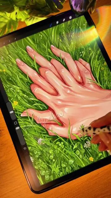 Add some greenery to your manhwa love story page 🌿💕 ✏️ Using the ➡️ PROCREATE 