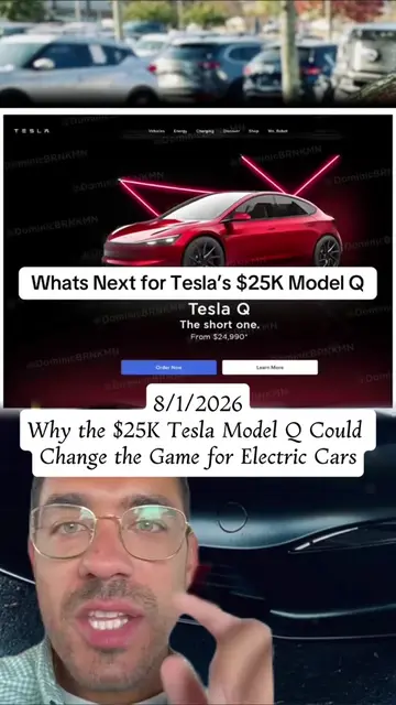 The upcoming $25K Tesla Model Q could revolutionize the market! With its lighter