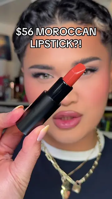 TRYING OUT A $56 MOROCCAN LIPSTICK?! 😱😱🫢😅 #makeup #beauty #lipstick #morocco