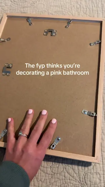 If your bathroom isn’t pink, we can’t be friends 🤷🏼‍♀️💕 JK… kinda 😉 #wallart