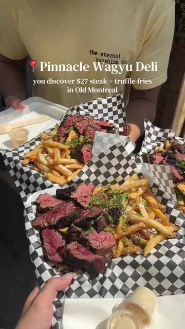 📍Pinnacle Wagyu Deli in #Montreal  Make sure to also check out their steak sand