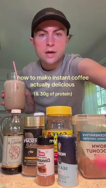 inspo: @Gwynn✨ Fitness | Food | Life 🫶🏻 how to make instant iced coffee ACTUAL