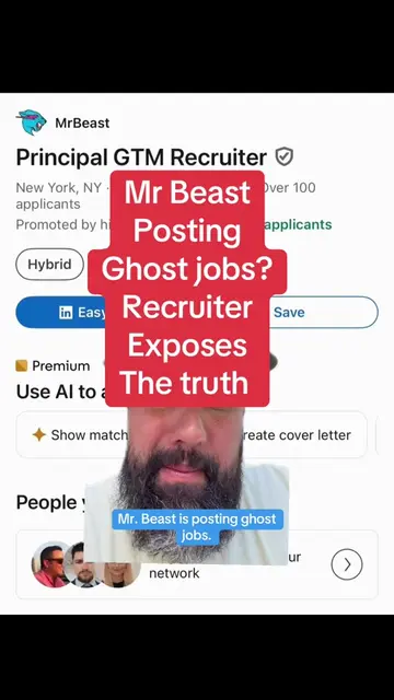 It’s wild and this isn’t helping #mrbeast #jobseeker 