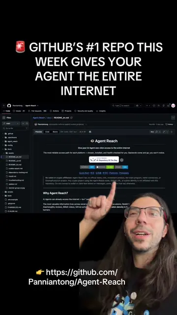 🚨 GITHUB’S #1 REPO THIS WEEK GIVES YOUR AGENT THE ENTIRE INTERNET Agent-Reach l