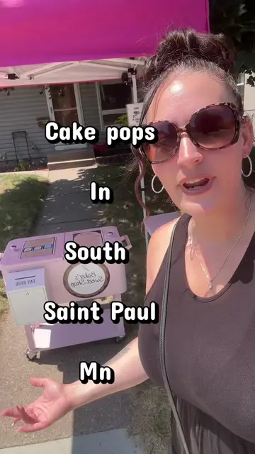 Found a cake pop cart in South #saintpaul ! She’s @Baker’s Sweet Shop  serving u