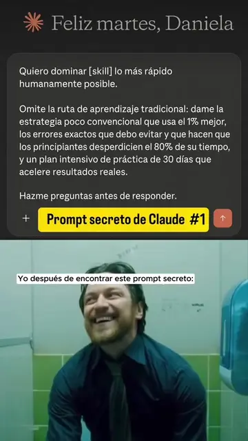 😭 Este prompt básicamente rompe la regla de las 10.000 horas. Aprende cualquier