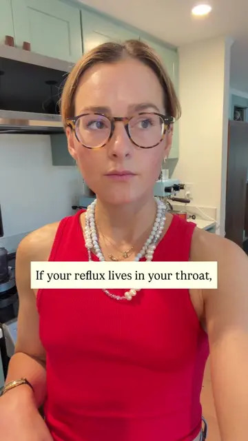 If your reflux lives in your throat, here are the first 5 things I'd do. 🌿 Thro