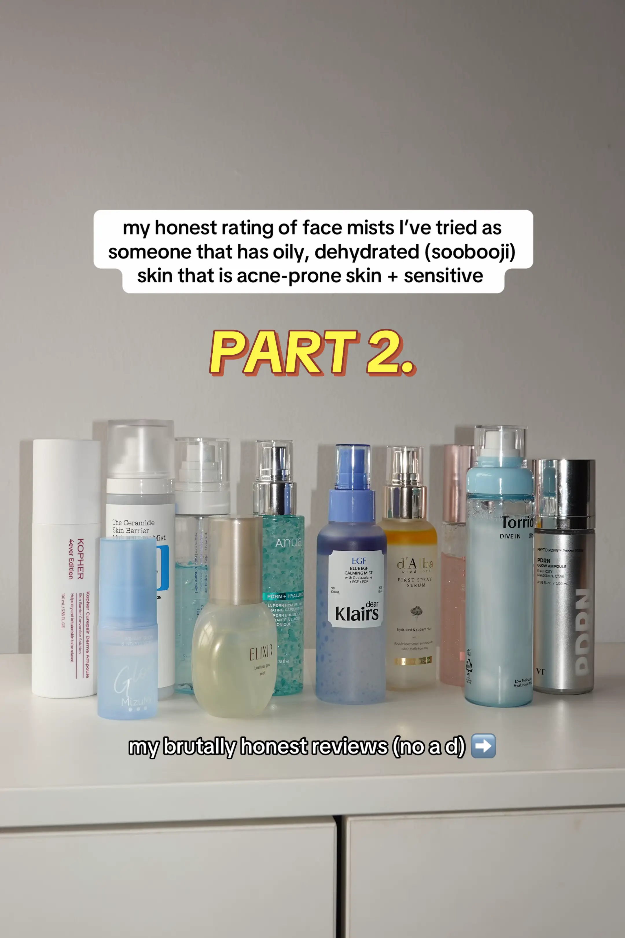 Part 2 of my honest unfiltered review of facial mists I’ve tried! This time feat