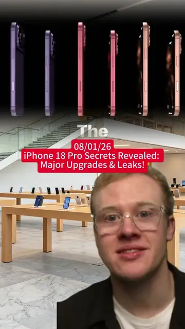 🔥 iPhone 18 Pro Secrets Revealed: Major Upgrades & Leaks! 📱✨ #iPhone18 #AppleL