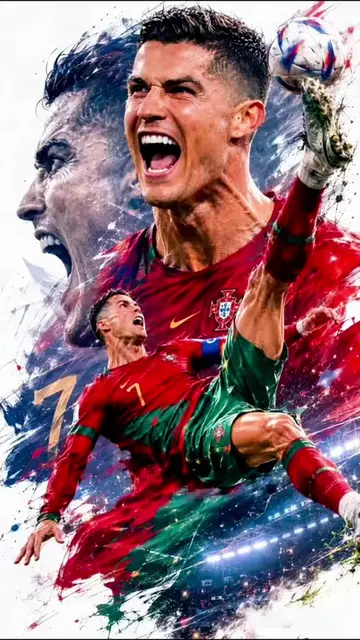 Ronaldo Screen-Breaking 3D Wallpaper! Make it in 3s for all phones Body text: St