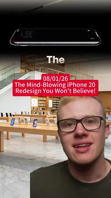 The Mind-Blowing iPhone 20 Redesign You Won't Believe! 😲📱 #iPhone20 #AppleRumo