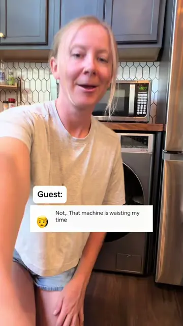 Guest told me the washer stunk 😂 #airbnbhost #DIY #fixerupper #LearnOnTikTok 