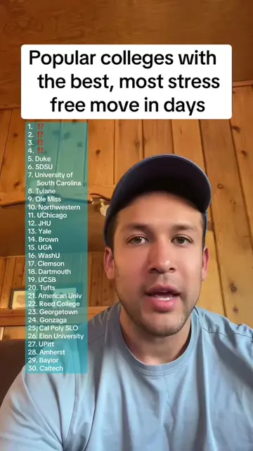 Popular colleges with the best, most stress free move in days . . . #college #co