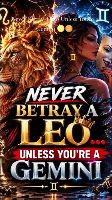 Never Betray a Leo Unless You're a Gemini  Are you a Leo ♌  Are you a Gemini ♊  