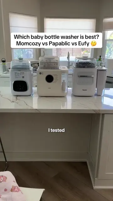 I reviewed all 3 baby bottle washers, and my favorite was… The Papablic! It wins