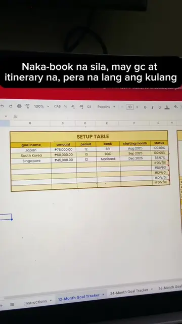 tropa: "hongkong tayo?" me: opens gsheets #savingsplanner #googlesheets #tracker