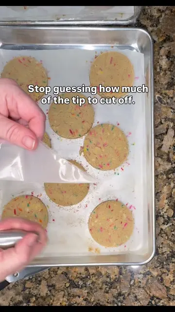 Stop guessing where to cut your piping bag. Place the metal piping tip inside th