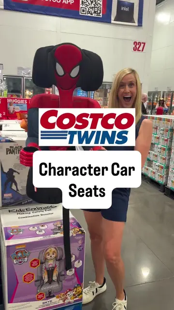 How adorable are these Character Cat Seats at Costco! The Spider-Man one is our 