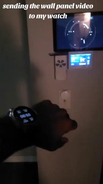 In this example my Smart home assistant sends the video to my watch with a voice