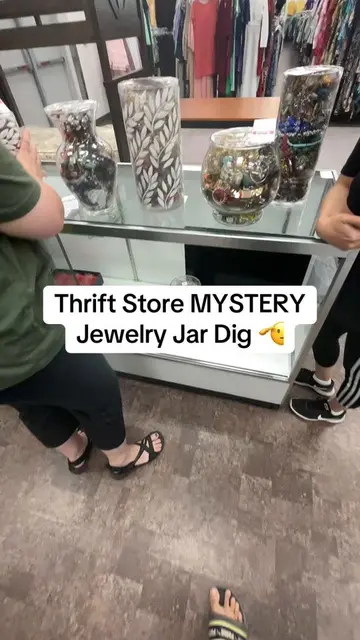 Come dig with me for thrift store gold and silver jewelry in the mystery jewelry