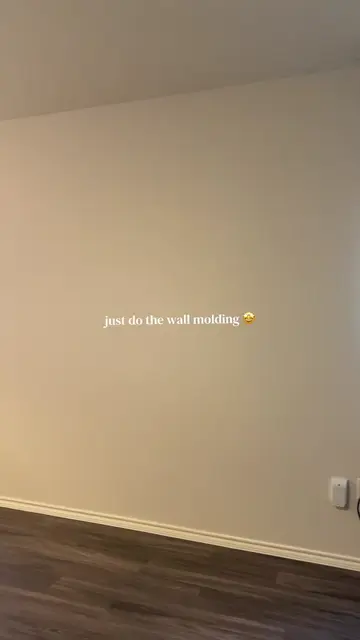 Proof that sometimes the wall just needs a little something. 🤎 The molding gave