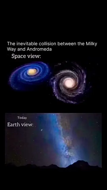 In about 4 billion years, the Milky Way and the Andromeda Galaxy will merge afte