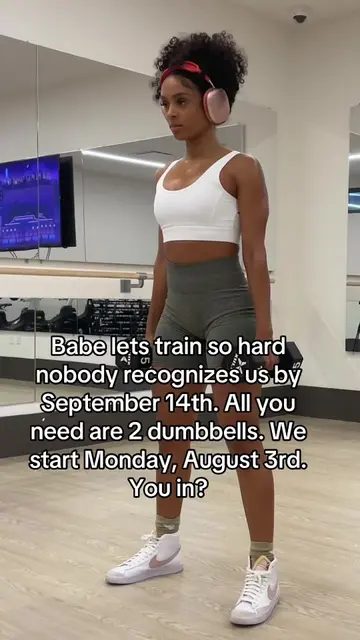 All we need is consistency, 2 dumbbells, and my program. We start Monday. You in