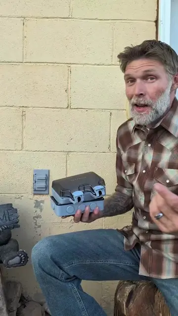 Ready to do some upgrades on the house. This outlet box is going to double up my
