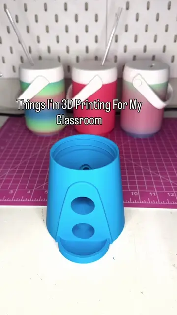 Things I’m 3D Printing for My Classroom: Tabletop Mason Jar Candy Dispenser. Let