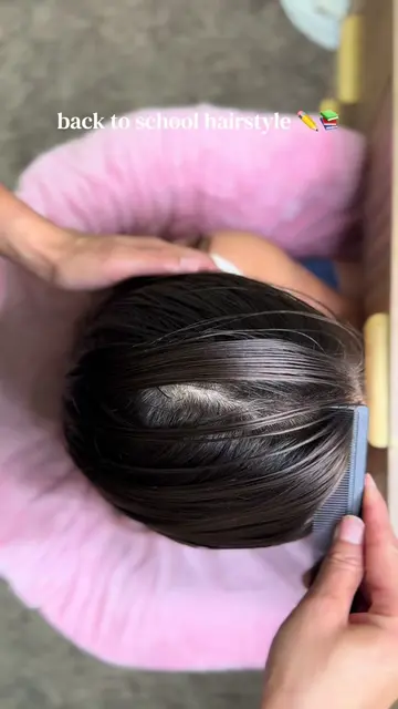 Okayyy I think we know what our first day of school hairstyle will be 🤭💕 KidsH