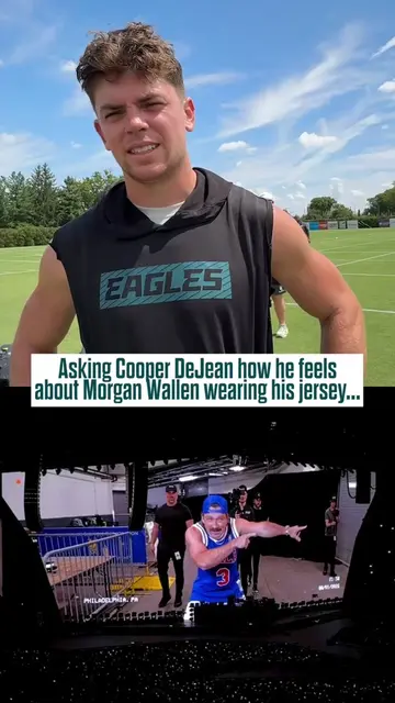 The walkout Philly has been waiting for #eagles #nfl #morganwallen #cooperdejean